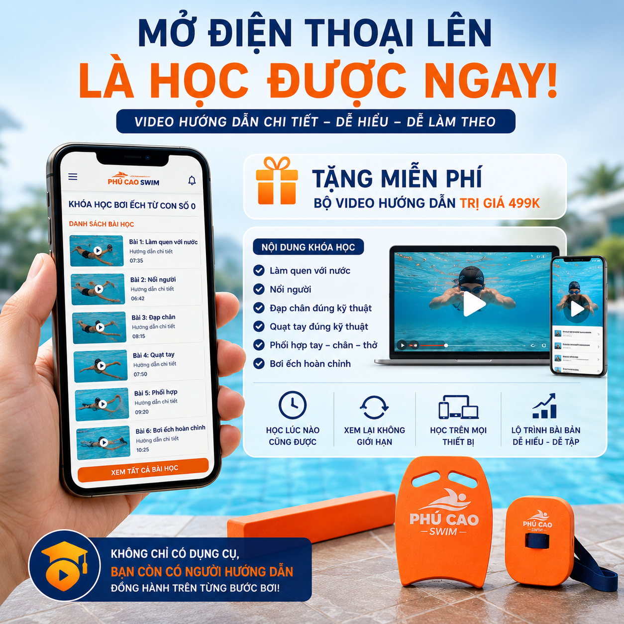 Bộ dụng cụ học bơi ếch từ con số 0 - Ảnh 4